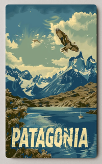Patagonia Scenic Adventure Vintage Trading Card PosterGoat
