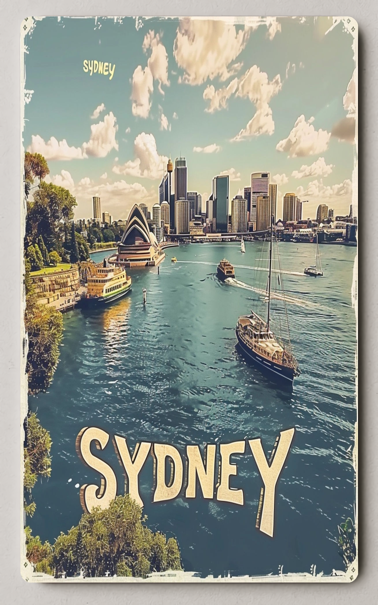 Sydney Harbour Exploration Travel Poster PosterGoat