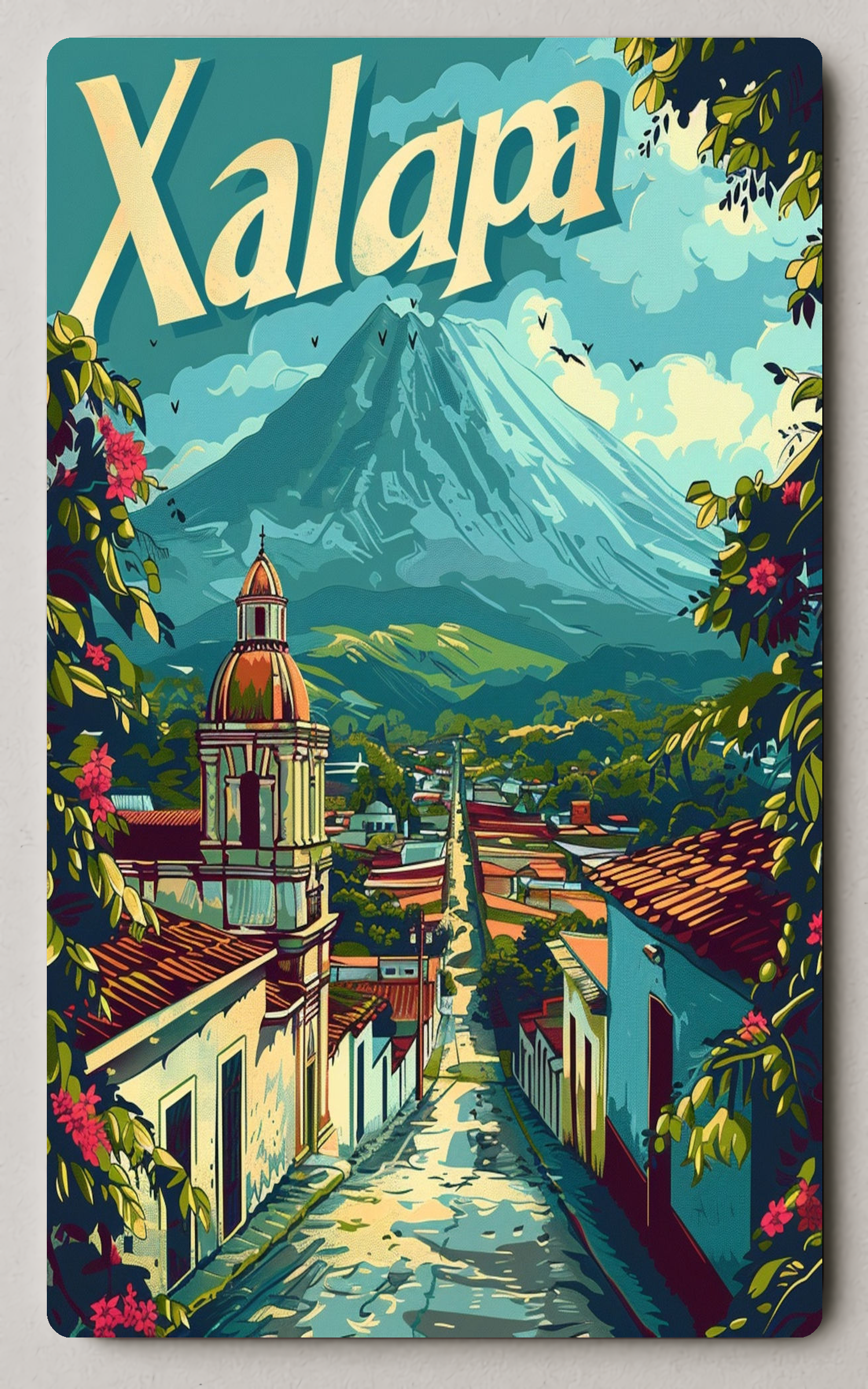 Xalapa Vintage Travel Poster Mid Century Mexico Adventure PosterGoat