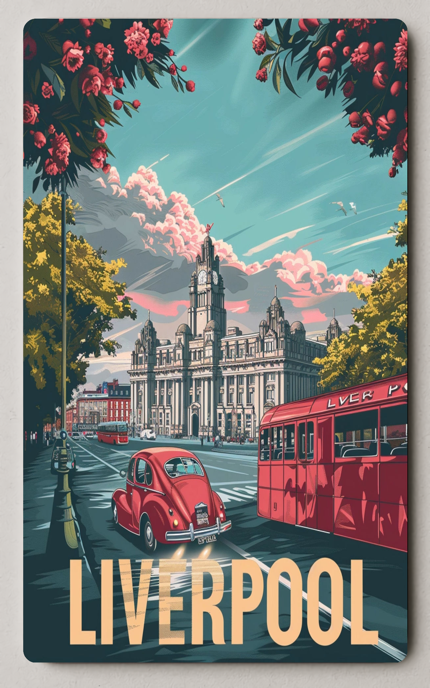 Liverpools Vintage Charm Trading Card PosterGoat