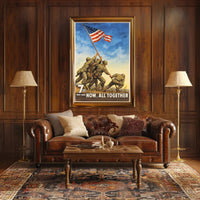 7th War Loan Now All Together Vintage Poster Print PosterGoat