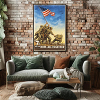 7th War Loan Now All Together Vintage Poster Print PosterGoat
