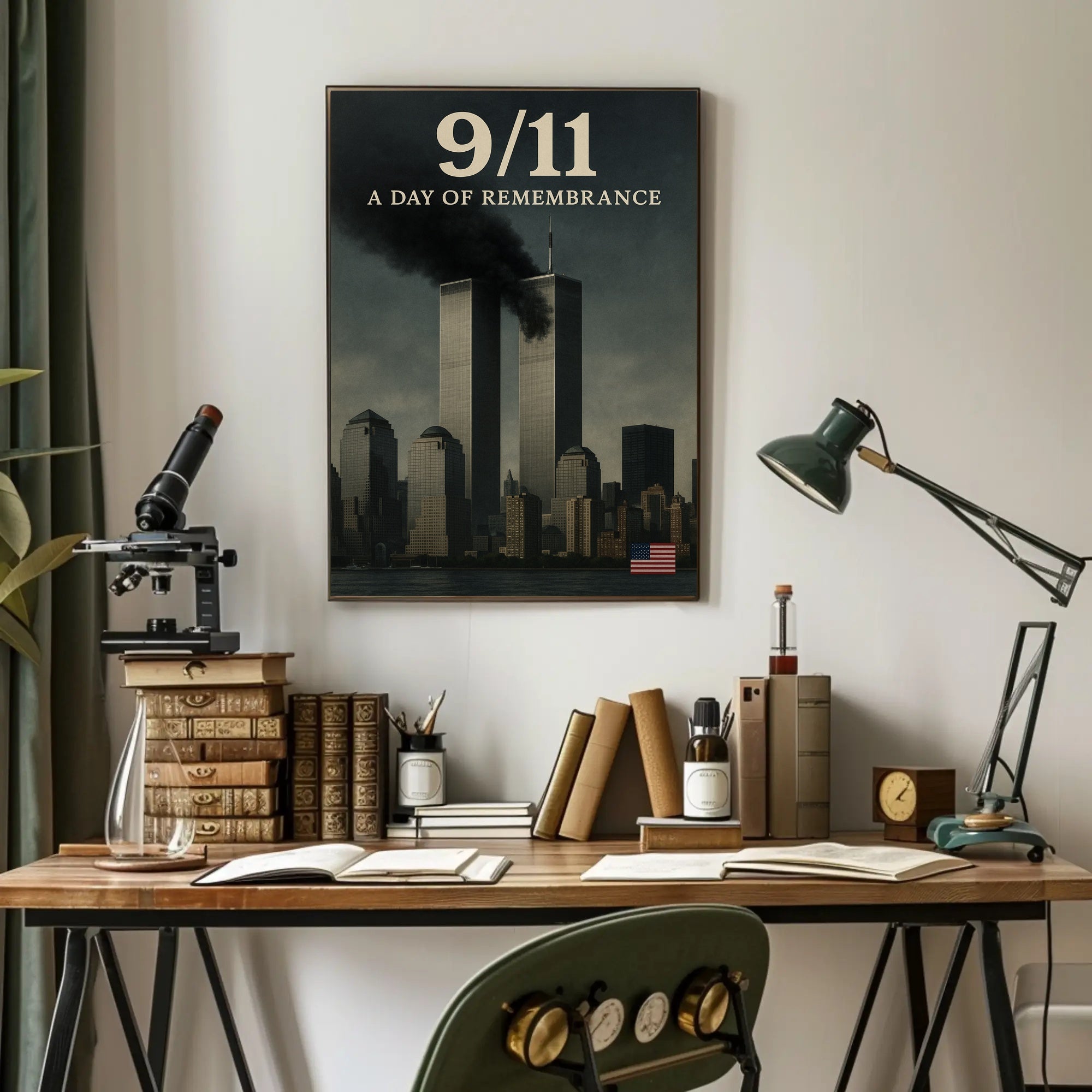 9/11 A Day of Remembrance Wall Art Print PosterGoat