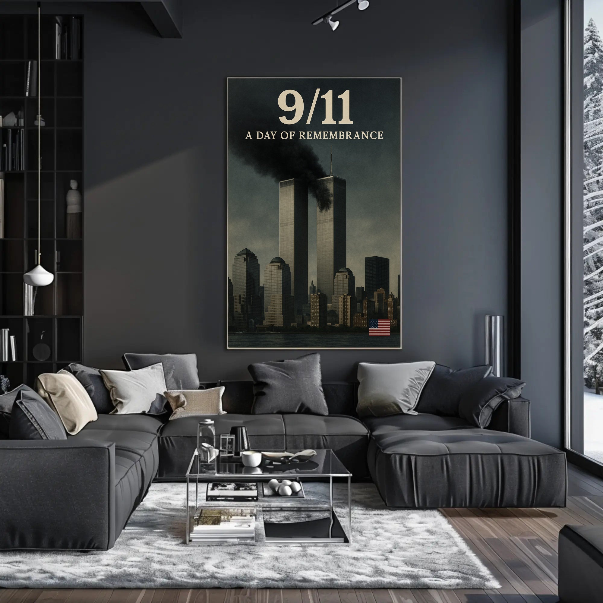 9/11 A Day of Remembrance Wall Art Print PosterGoat