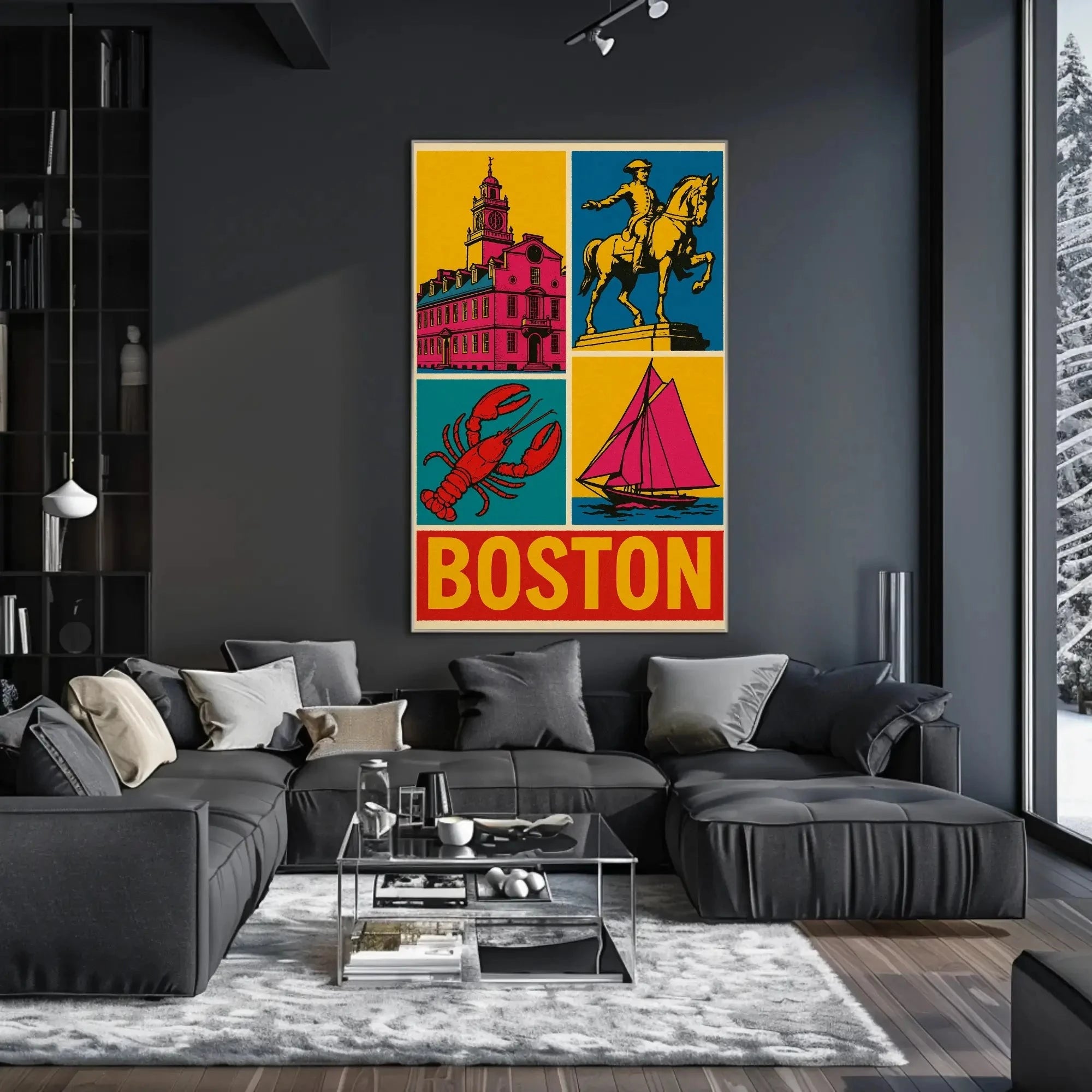 Boston's Vibrant Historical and Maritime Cultural Heritage Poster