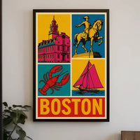 Boston's Vibrant Historical and Maritime Cultural Heritage Poster