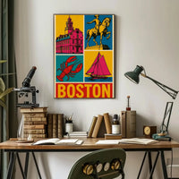 Boston's Vibrant Historical and Maritime Cultural Heritage Poster