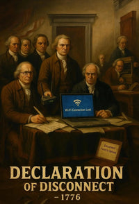 Declaration of Disconnect Historical Satire Poster