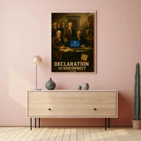 Declaration of Disconnect Historical Satire Poster