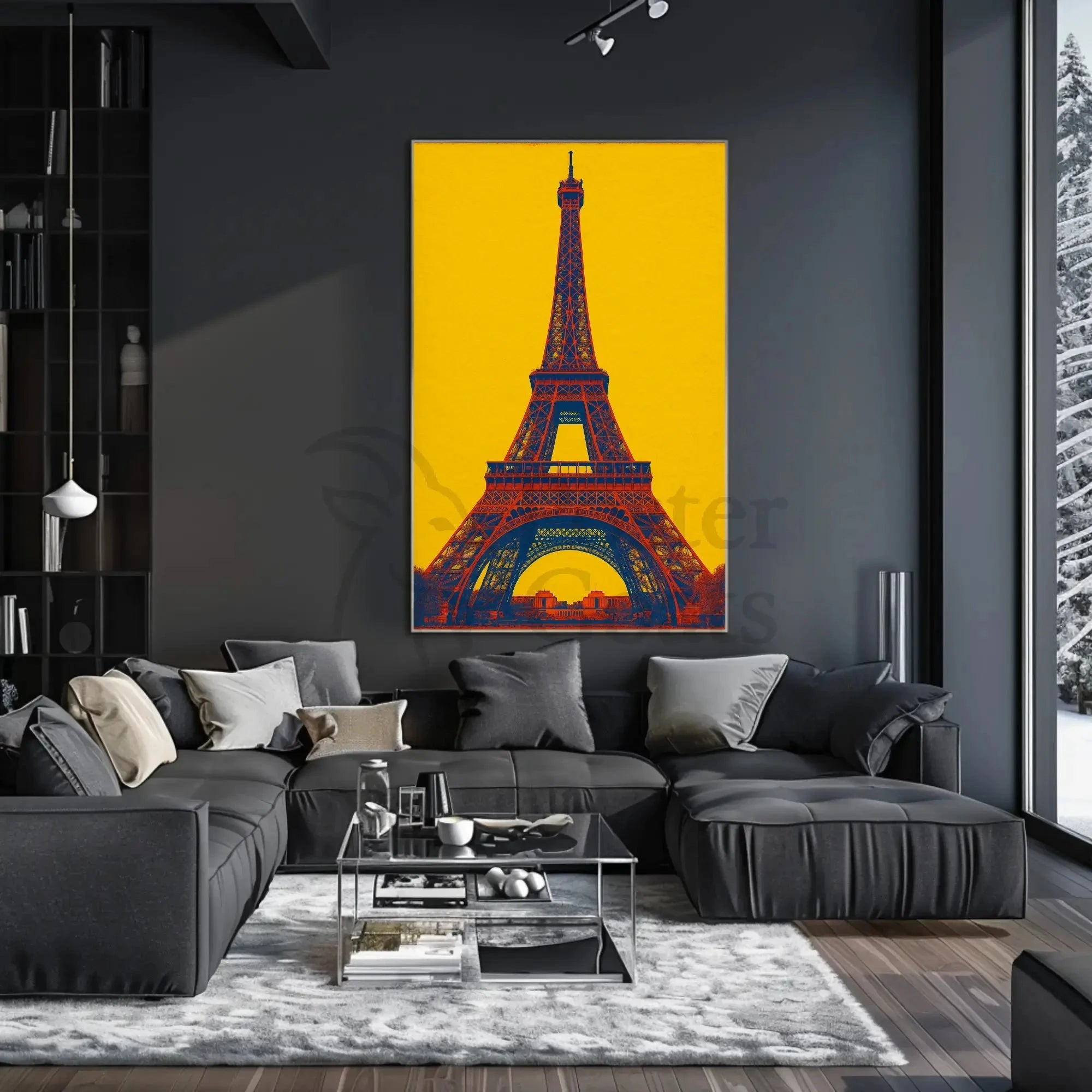 Eiffel Tower Pop Art Vibe Artistic Poster
