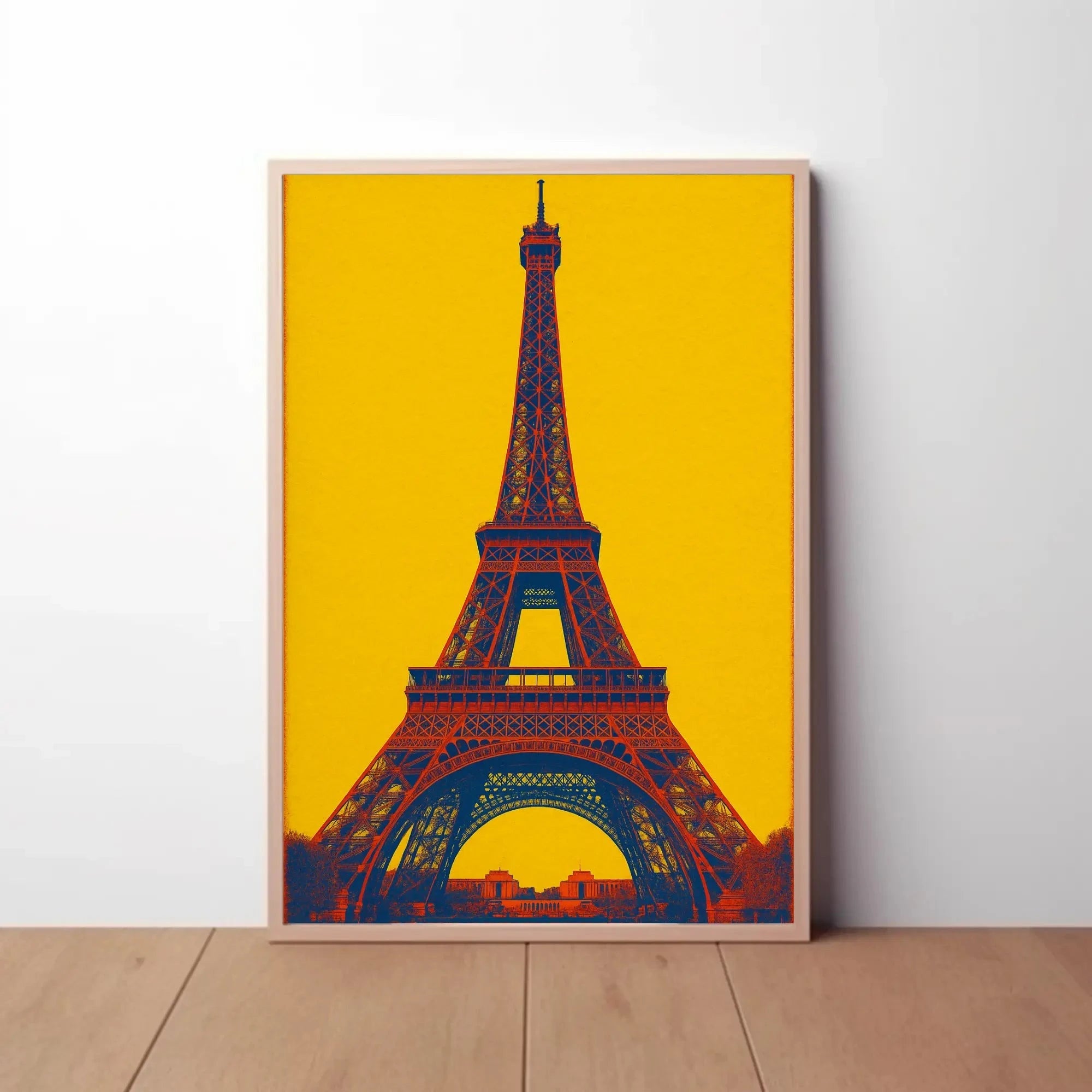 Eiffel Tower Pop Art Vibe Artistic Poster