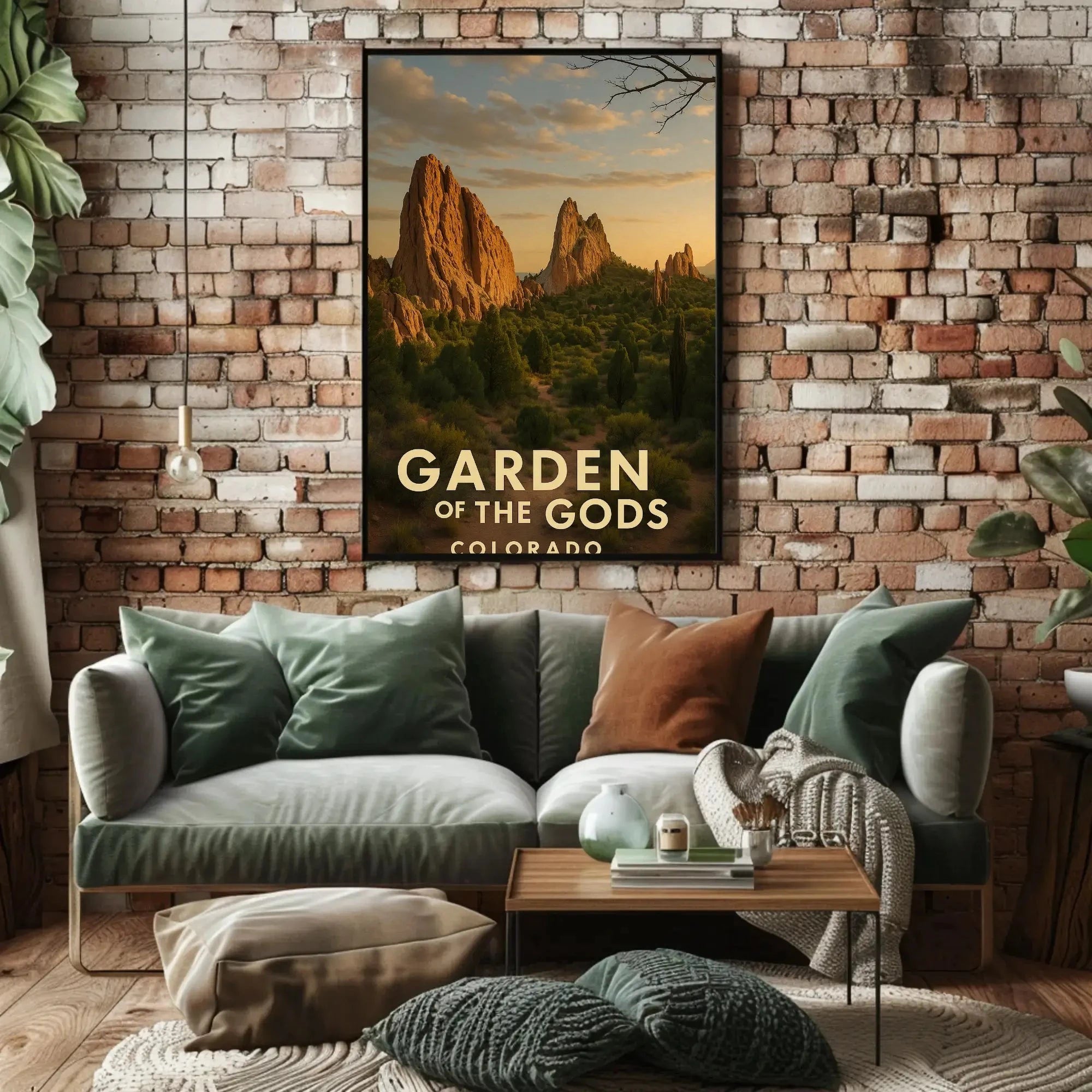 Garden of the Gods Colorado Travel Poster
