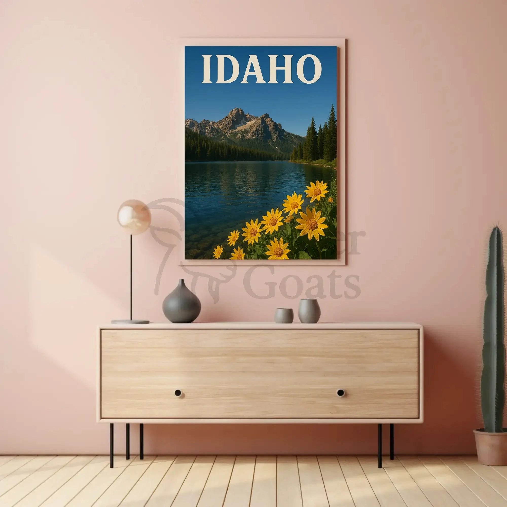 Idaho Tranquility Scenic Landscape National Park Poster