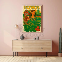 Iowa's Agricultural Heritage Celebrated in Cultural or Heritage Poster