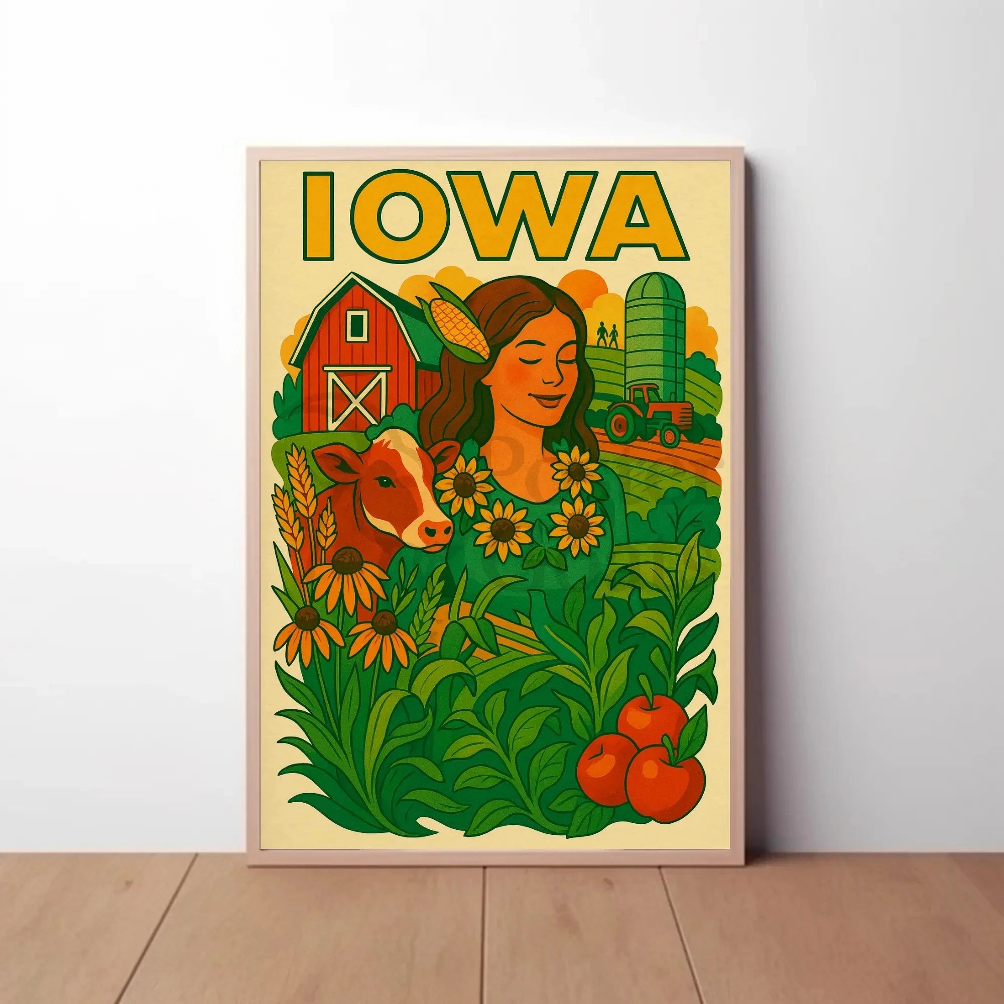 Iowa's Agricultural Heritage Celebrated in Cultural or Heritage Poster