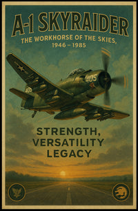 A-1 Skyraider The Workhorse Of The Poster PosterGoat
