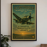 A-1 Skyraider The Workhorse Of The Poster PosterGoat