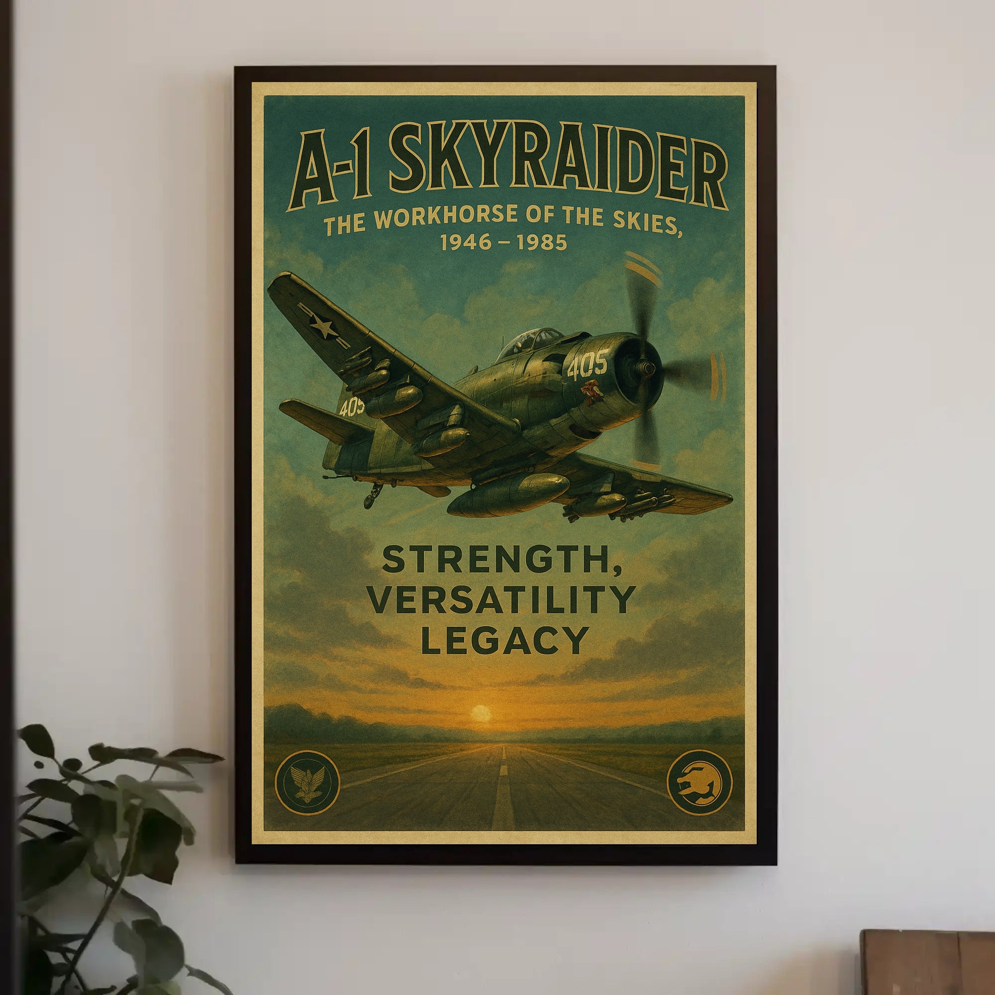 A-1 Skyraider The Workhorse Of The Poster PosterGoat