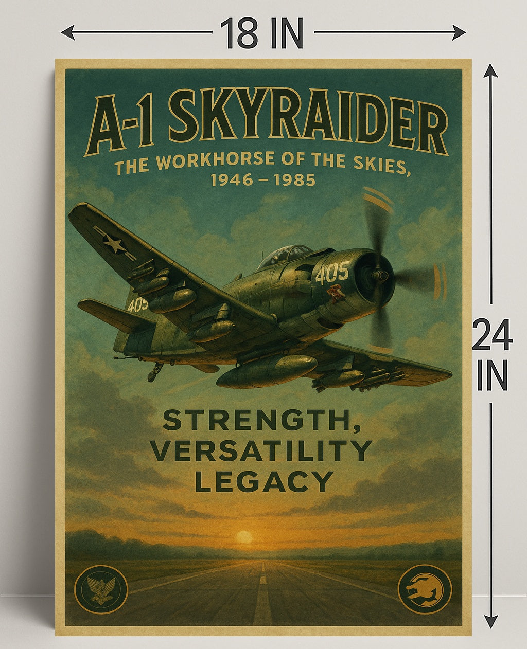 A-1 Skyraider The Workhorse Of The Poster PosterGoat