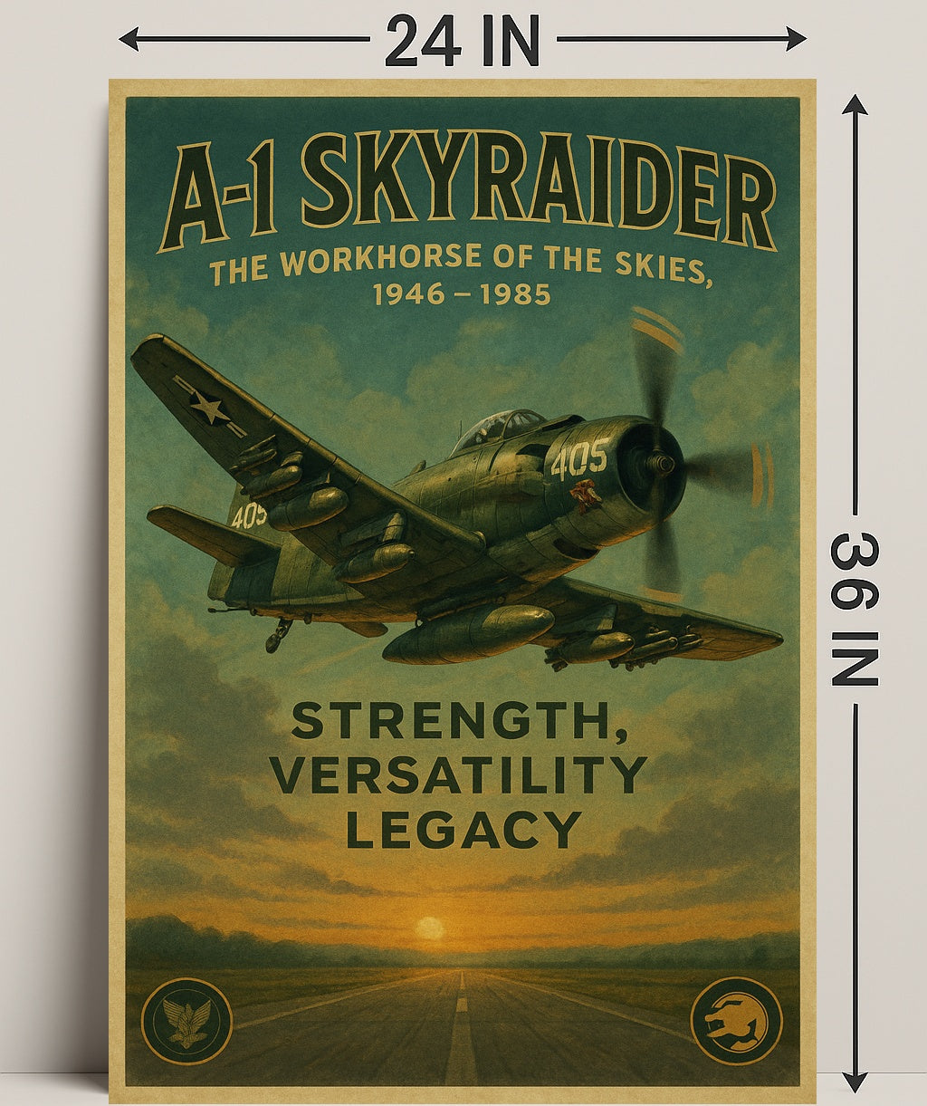 A-1 Skyraider The Workhorse Of The Poster PosterGoat