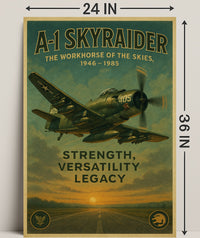 A-1 Skyraider The Workhorse Of The Poster PosterGoat