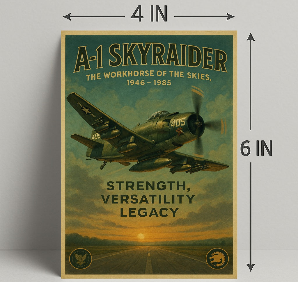A-1 Skyraider The Workhorse Of The Poster PosterGoat