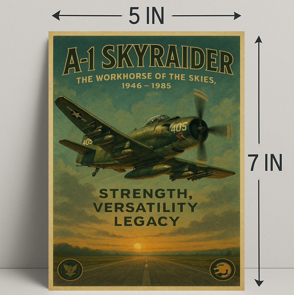A-1 Skyraider The Workhorse Of The Poster PosterGoat