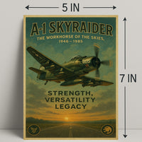A-1 Skyraider The Workhorse Of The Poster PosterGoat