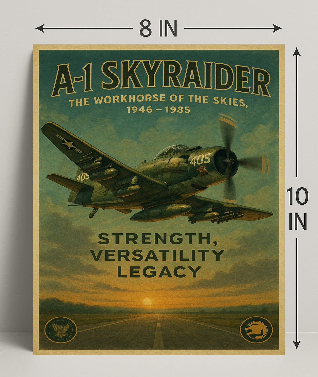 A-1 Skyraider The Workhorse Of The Poster PosterGoat