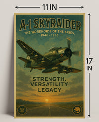 A-1 Skyraider The Workhorse Of The Poster PosterGoat