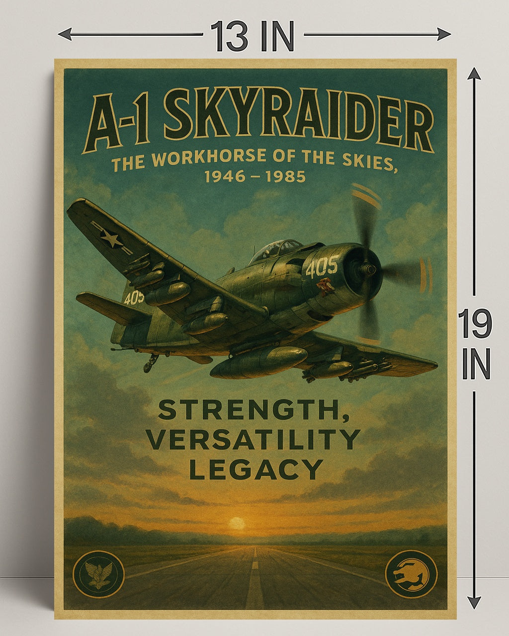 A-1 Skyraider The Workhorse Of The Poster PosterGoat