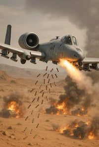 A-10 Thunderbolt II Military Recruitment Poster Action Art PosterGoat