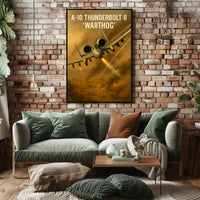 A-10 Thunderbolt II Warthog Dynamic Dive Poster Print PosterGoat
