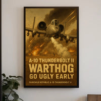 A-10 Thunderbolt II Warthog Military Art Print PosterGoat
