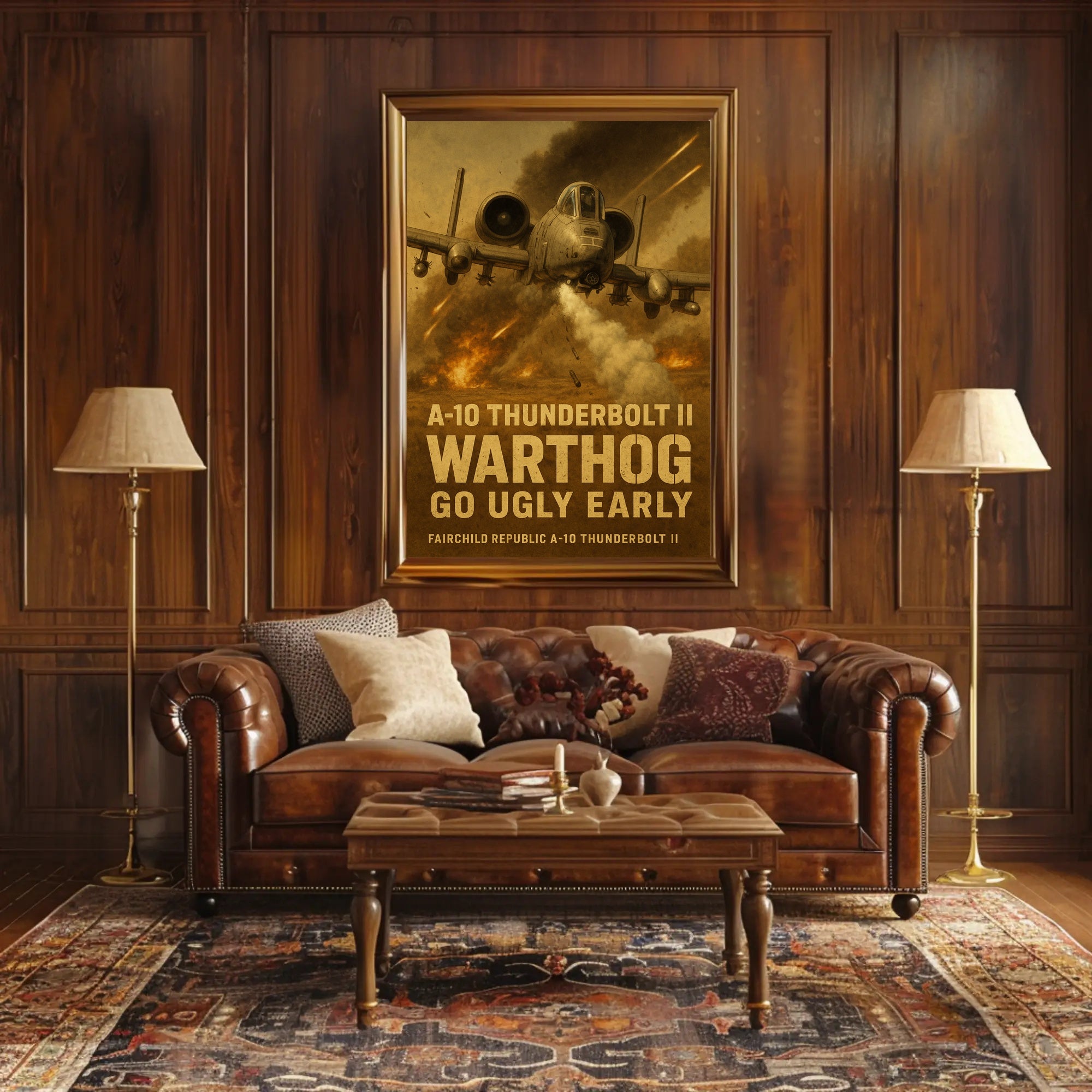 A-10 Thunderbolt II Warthog Military Art Print PosterGoat