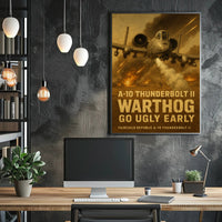 A-10 Thunderbolt II Warthog Military Art Print PosterGoat
