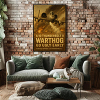 A-10 Thunderbolt II Warthog Military Art Print PosterGoat