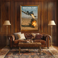 A-10 Thunderbolt Warthog Fury Military Poster PosterGoat