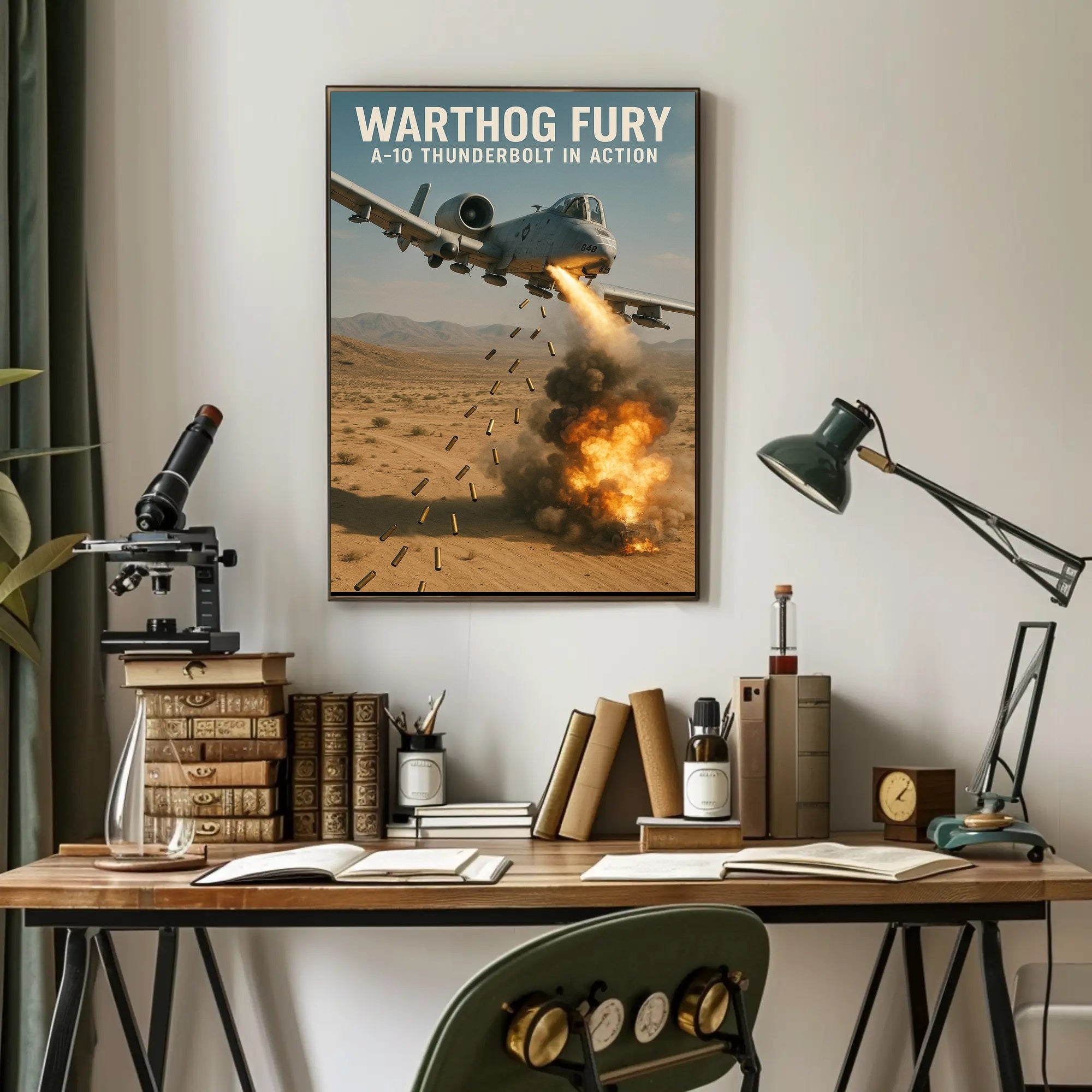 A-10 Thunderbolt Warthog Fury Military Poster PosterGoat