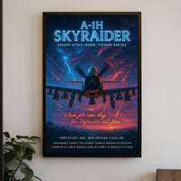 A-1H Skyraider Ground Attack Legend Poster PosterGoat