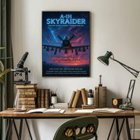 A-1H Skyraider Ground Attack Legend Poster PosterGoat