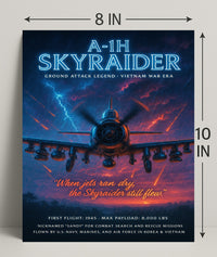 A-1H Skyraider Ground Attack Legend Poster PosterGoat