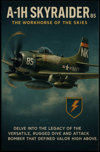 A-1H Skyraider The Workhorse Of The Poster PosterGoat