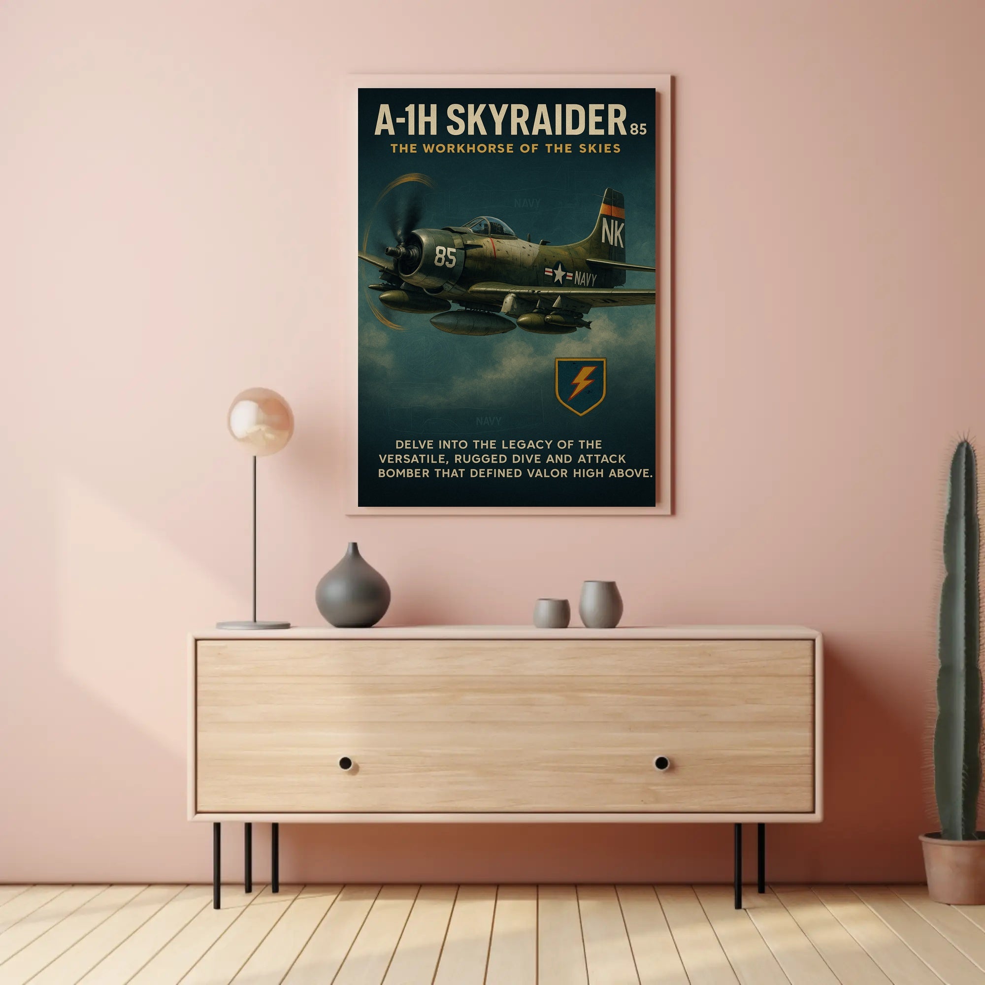 A-1H Skyraider The Workhorse Of The Poster PosterGoat
