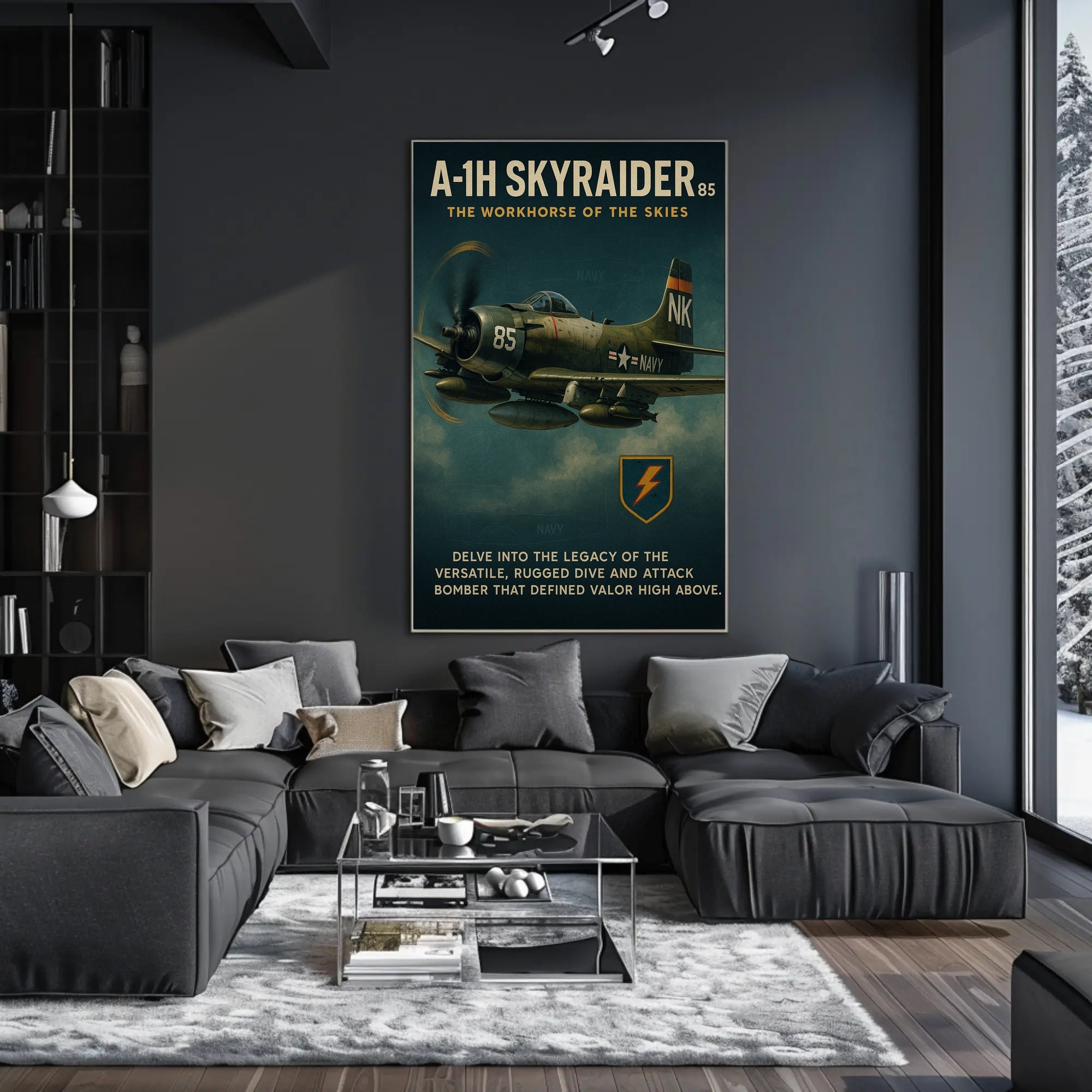A-1H Skyraider The Workhorse Of The Poster PosterGoat