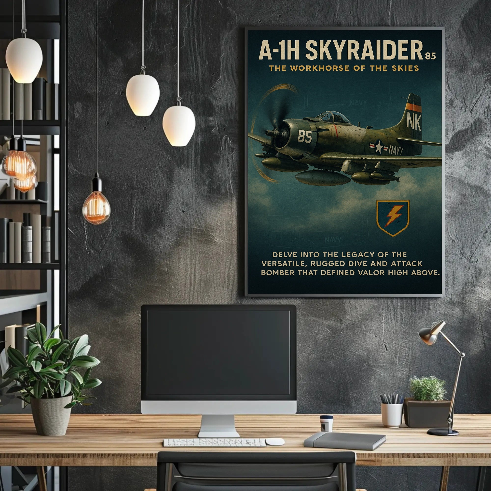 A-1H Skyraider The Workhorse Of The Poster PosterGoat