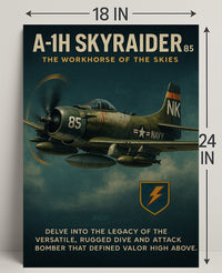 A-1H Skyraider The Workhorse Of The Poster PosterGoat