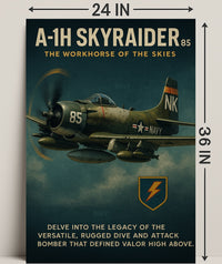 A-1H Skyraider The Workhorse Of The Poster PosterGoat