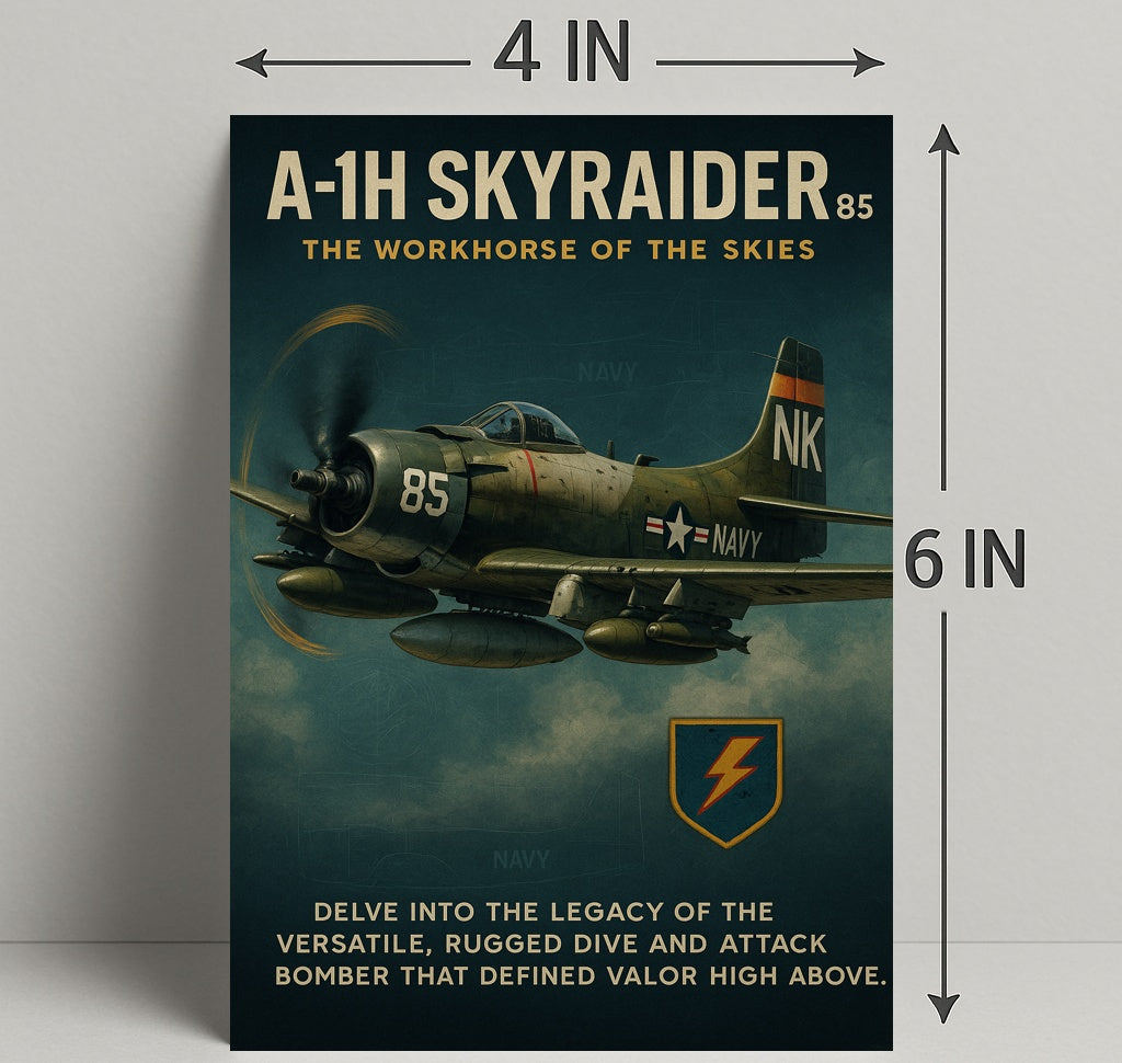 A-1H Skyraider The Workhorse Of The Poster PosterGoat