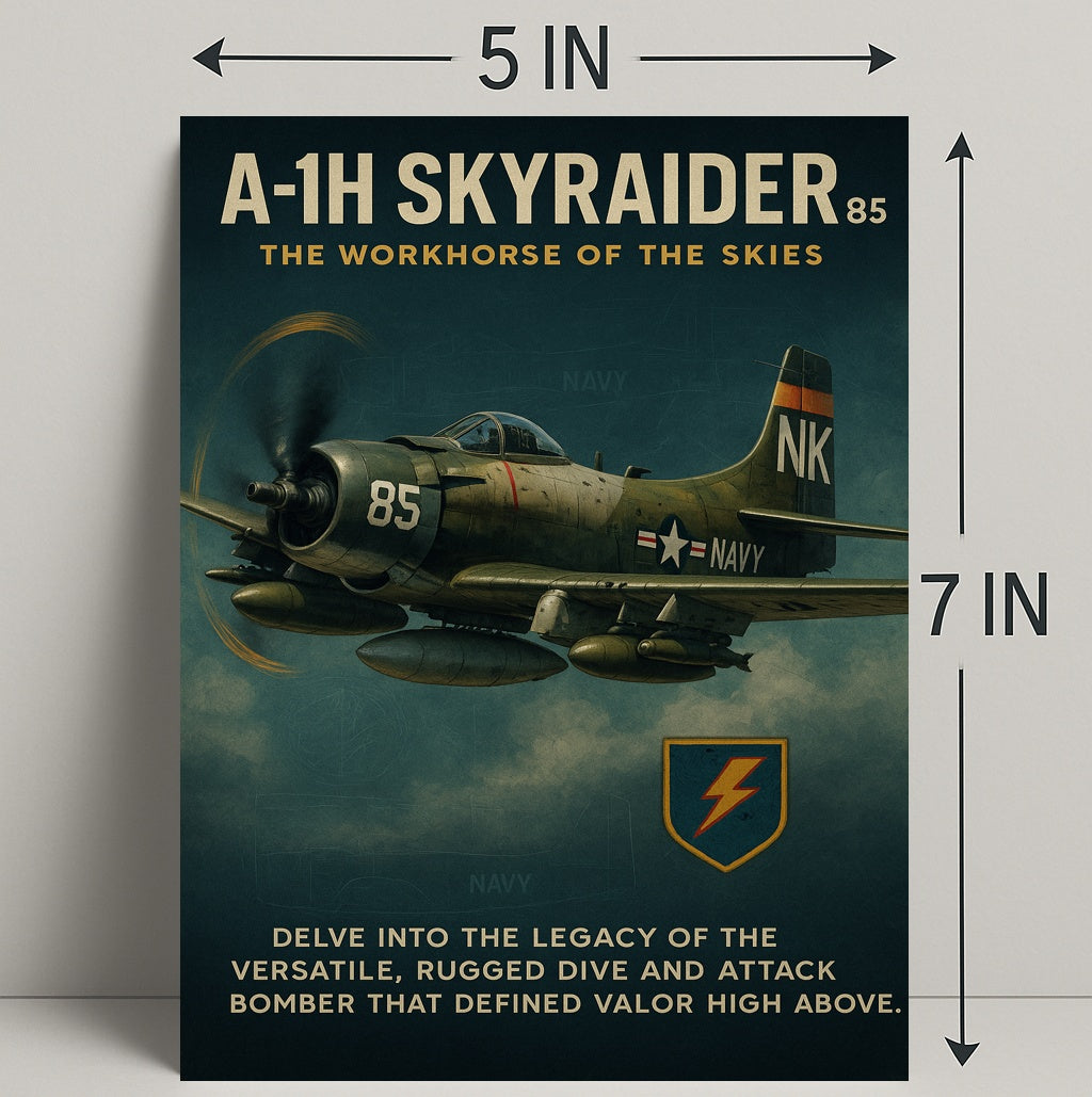 A-1H Skyraider The Workhorse Of The Poster PosterGoat